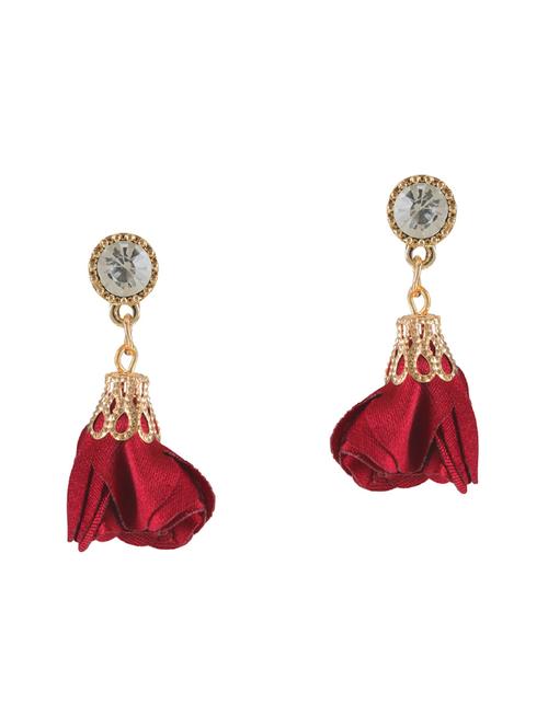 red metal drop earring - 15739014 - Standard Image - 1