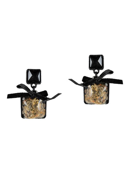 black metal drop earring - 15739061 - Standard Image - 1