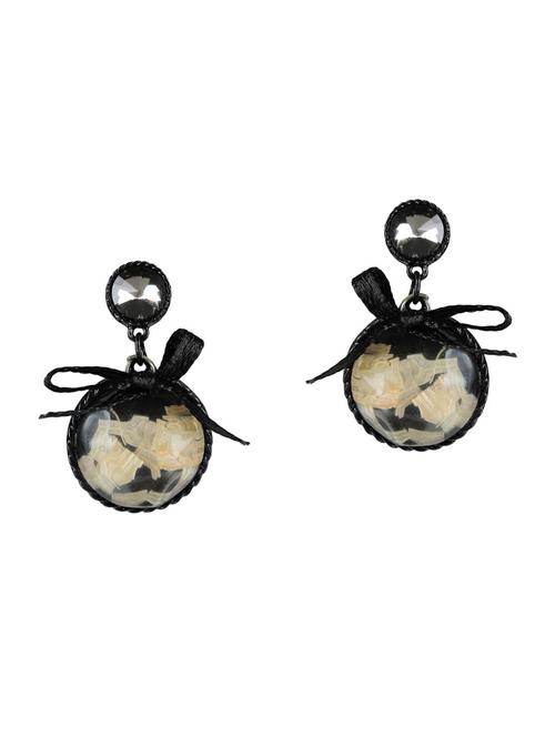 black metal drop earring - 15739062 - Standard Image - 1