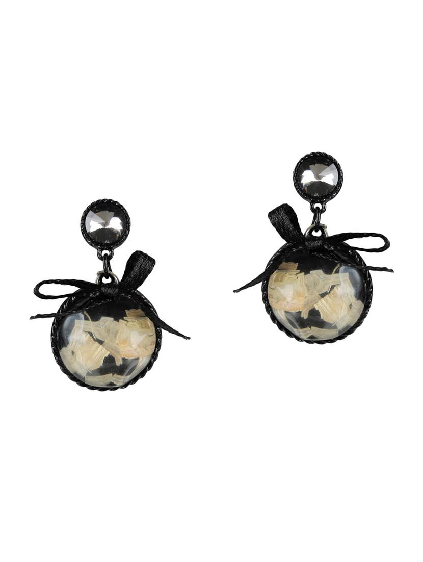 black metal drop earring - 15739062 - Zoom Image - 1