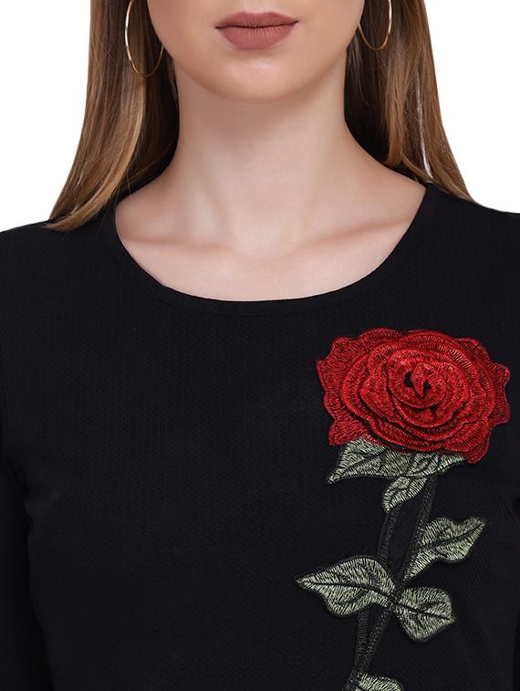 keyhole back embroidered dress - 15739137 - Zoom Image - 5