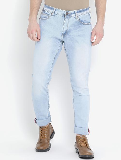 blue denim washed jeans - 15739147 - Standard Image - 1