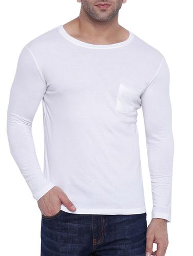 white cotton pocket t-shirt - 15739152 - Very Small Image - 1