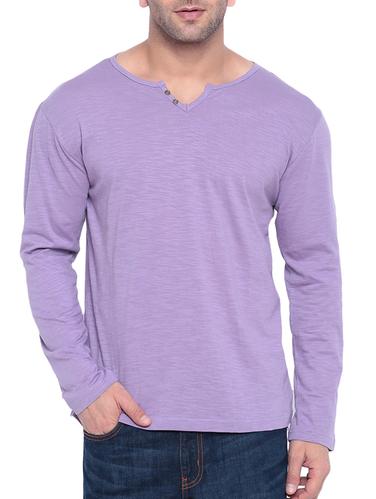purple cotton t-shirt - 15739163 - Very Small Image - 1