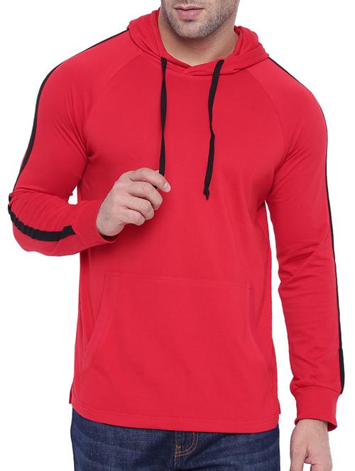 red cotton raglan t-shirt - 15739173 - Standard Image - 1