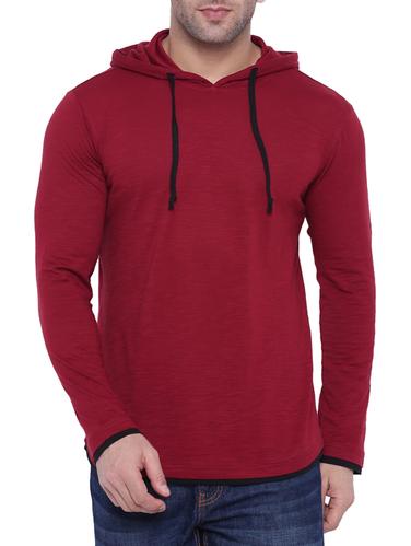 maroon cotton t-shirt - 15739174 - Very Small Image - 1