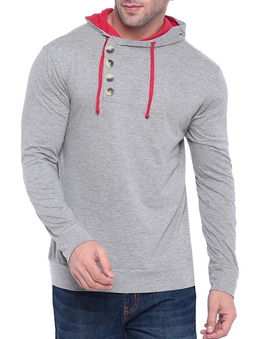 grey cotton t-shirt - 15739181 - Zoom Image - 1