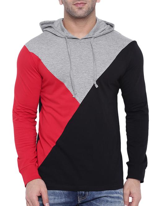 multi colored cotton color block t-shirt - 15739183 - Standard Image - 1