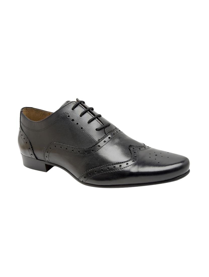 brown leather lace-up brouges - 15739856 - Zoom Image - 1