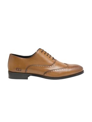 brown leather lace-up brouges - 15739858 - Standard Image - 2