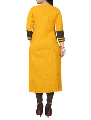 printed straight kurta - 15739943 - Standard Image - 3
