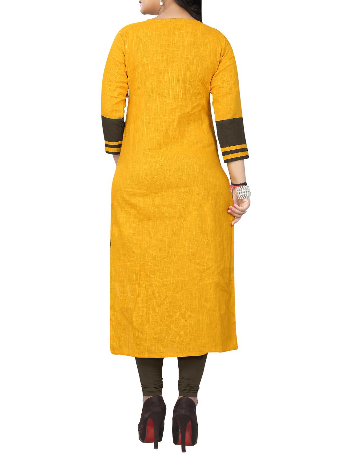 printed straight kurta - 15739943 - Zoom Image - 3