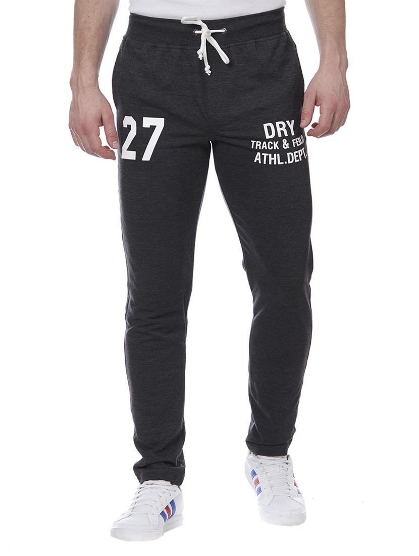 black cotton full length track pant - 15740933 - Zoom Image - 1