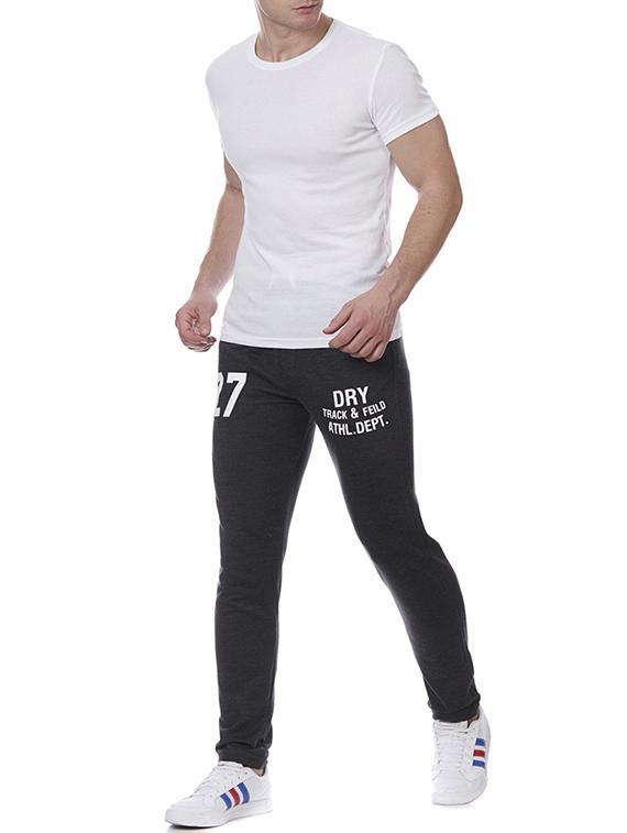 black cotton full length track pant - 15740933 - Zoom Image - 4