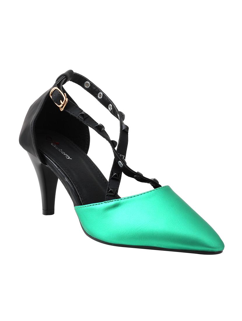 green ankle strap sandals - 15741187 - Zoom Image - 1