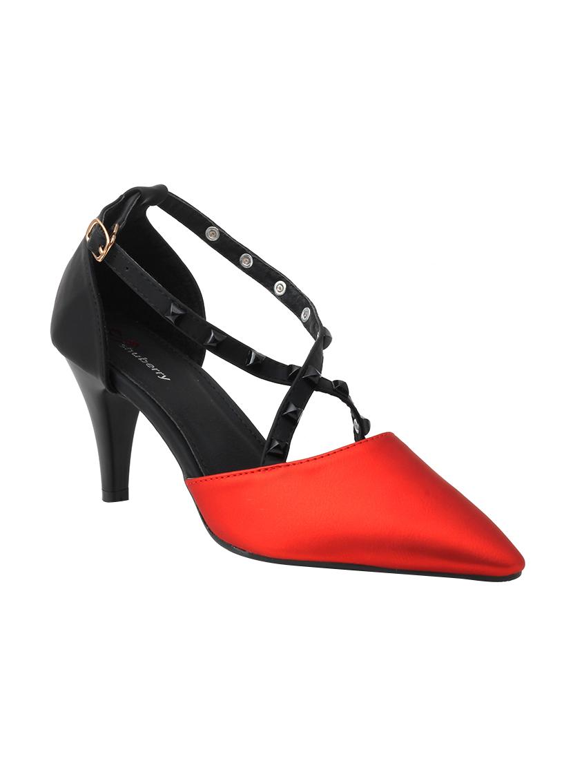red ankle strap sandals - 15741188 - Zoom Image - 1