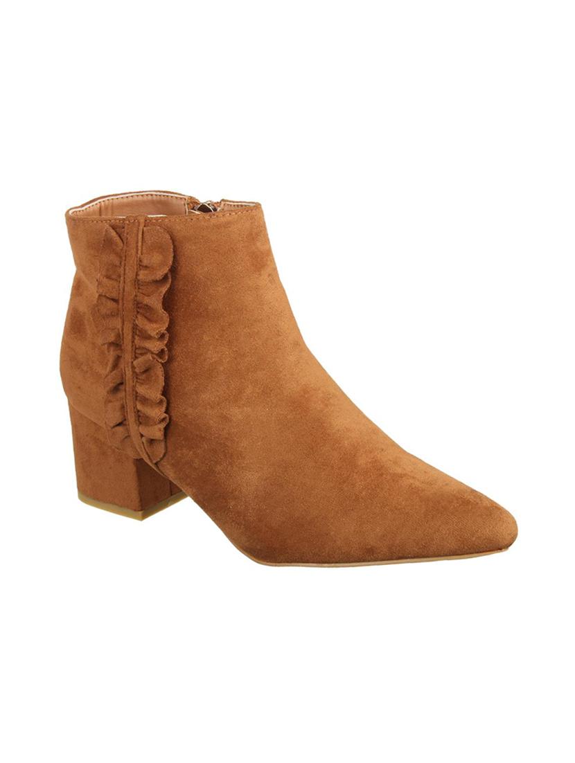tan slip on ankle boots - 15741831 - Zoom Image - 1