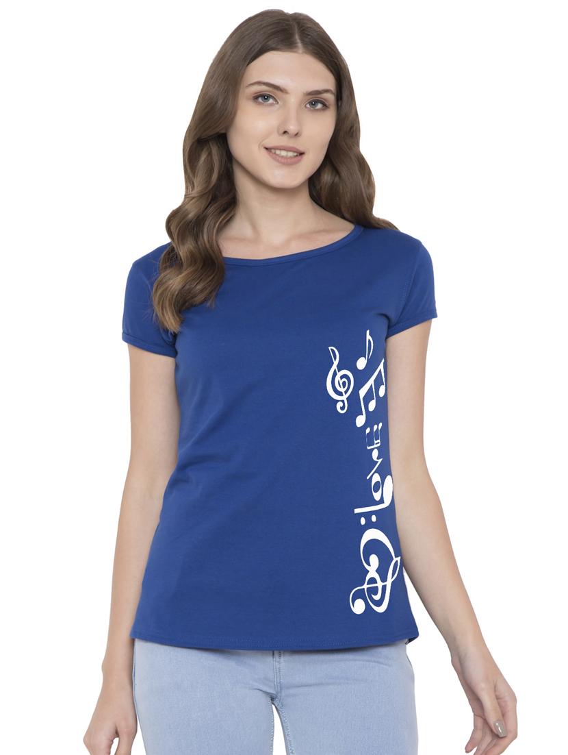 round neck graphic print tee - 15742593 - Zoom Image - 1