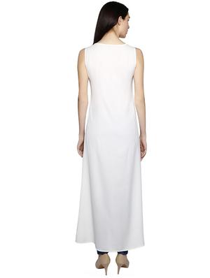 sleeveless overlap front tunic - 15743442 - Standard Image - 3