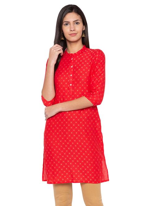 straight printed kurta - 15744032 - Standard Image - 1