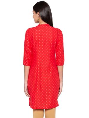 straight printed kurta - 15744032 - Standard Image - 3