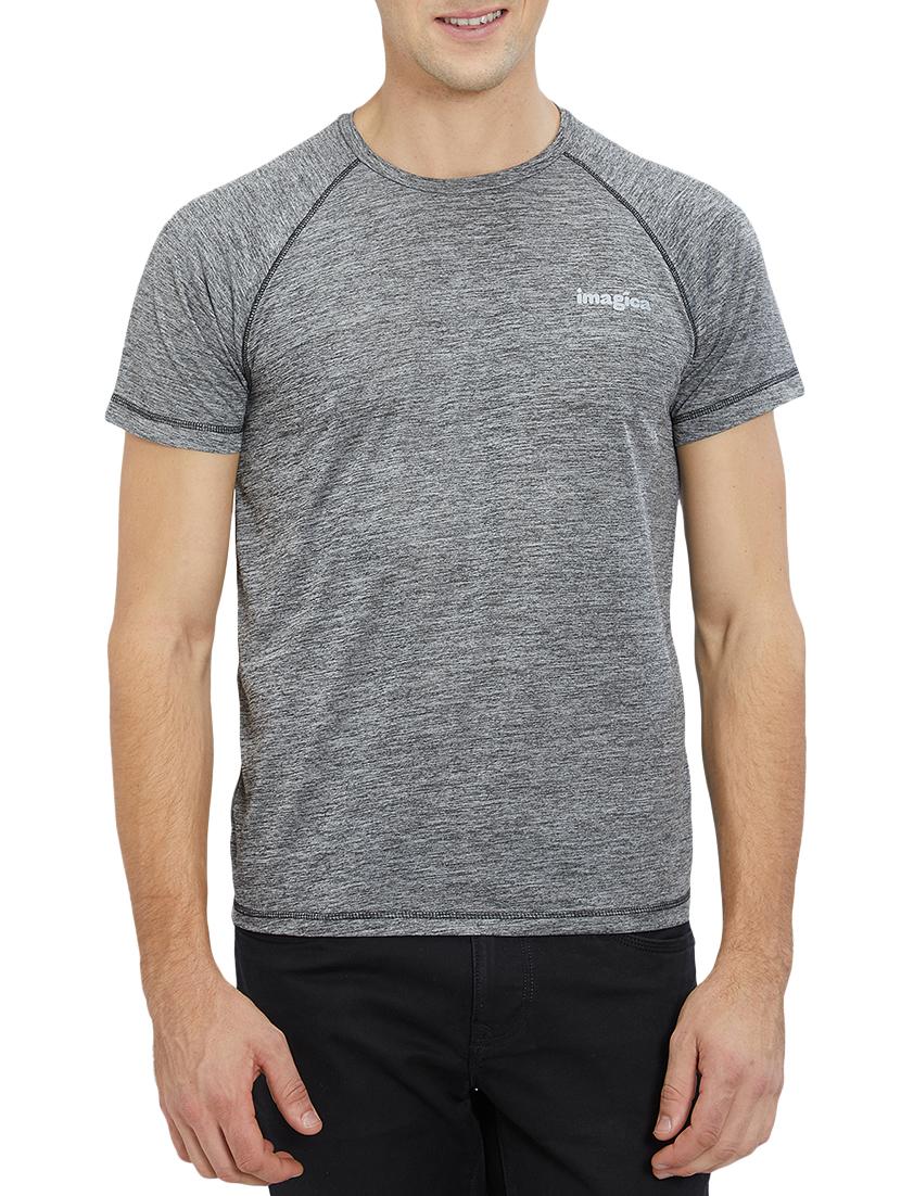 grey polyester raglan t-shirt - 15744902 - Zoom Image - 1