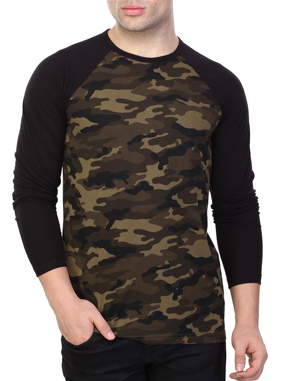 olive green all over print t-shirt - 15745122 - Zoom Image - 1