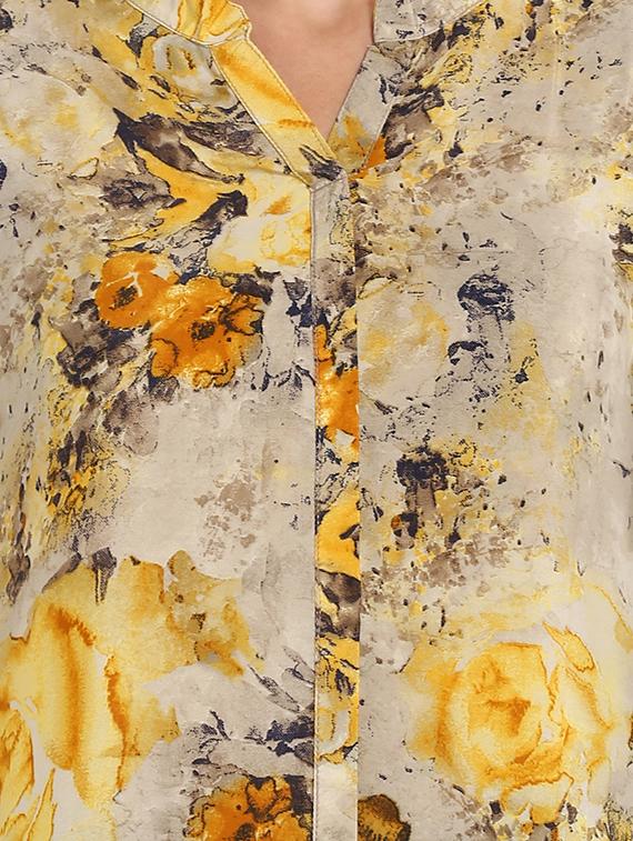 floral straight kurta - 15745849 - Zoom Image - 4