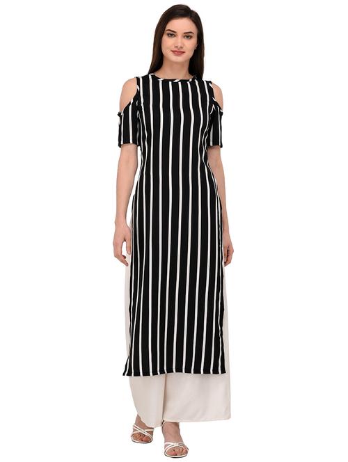 straight stripes kurta - 15746365 - Standard Image - 1