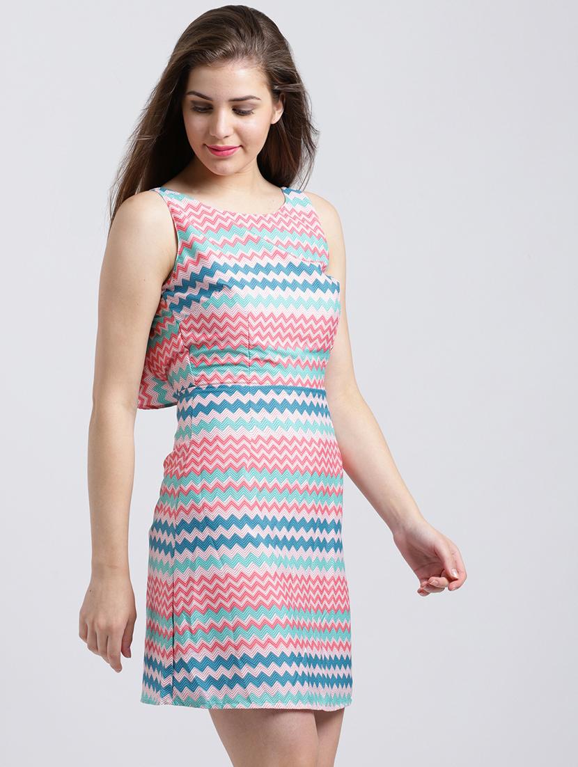ruffled detail cut out back dress - 15747109 - Zoom Image - 2