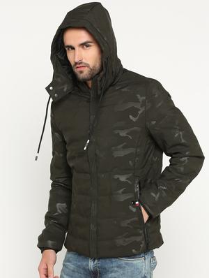 green polyester quilted jacket - 15747182 - Standard Image - 2