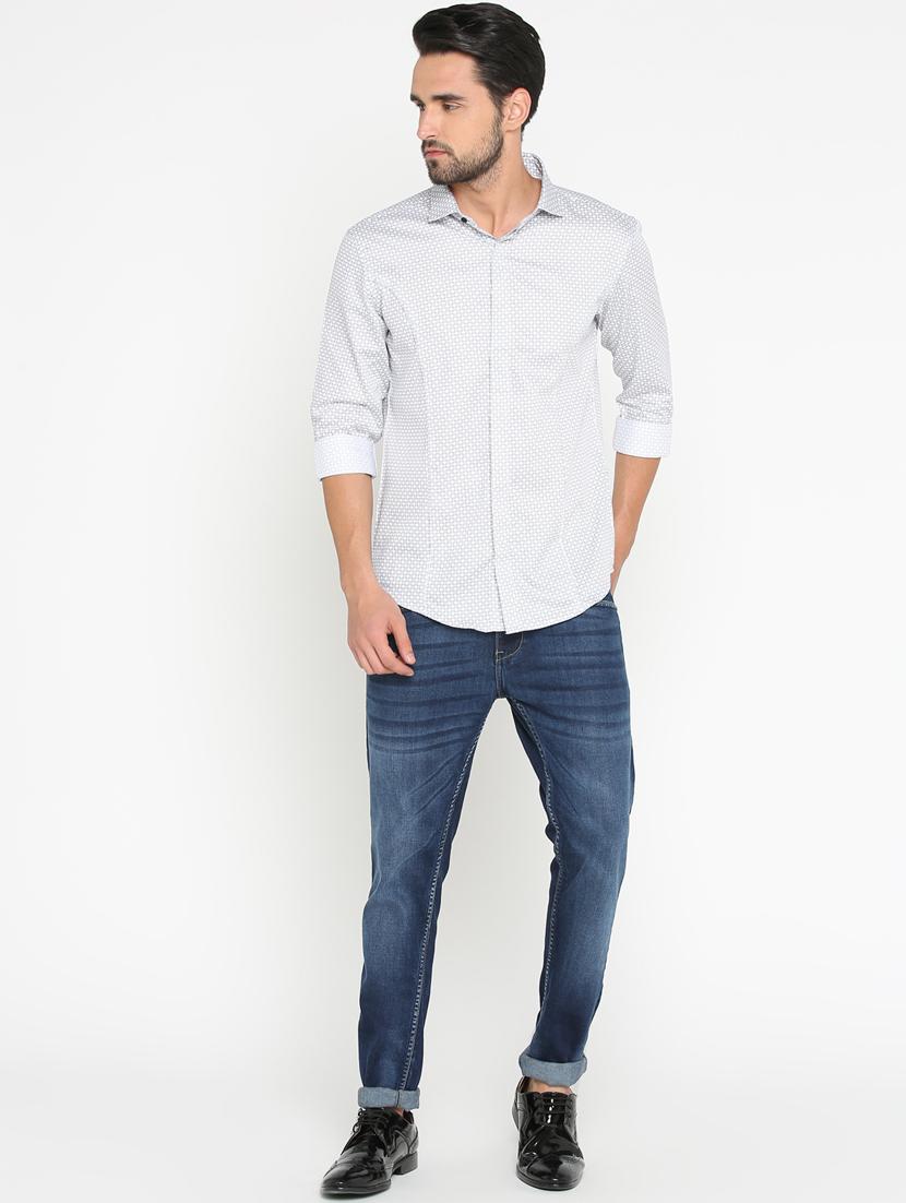 white cotton casual shirt - 15747214 - Zoom Image - 4