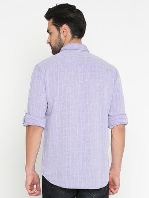 purple checkered short kurta - 15747286 - Standard Image - 3