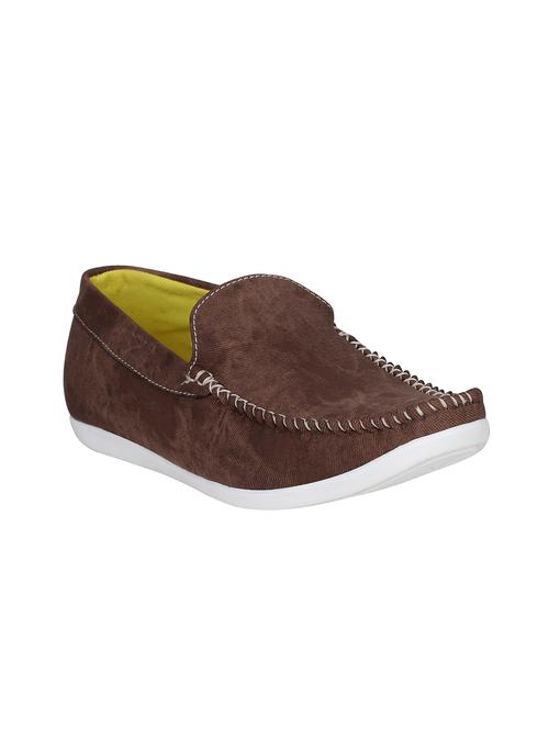 brown Denim slip on loafers - 15747941 - Standard Image - 1