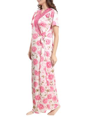 lace detail floral sleeprobe - 15748124 - Standard Image - 2