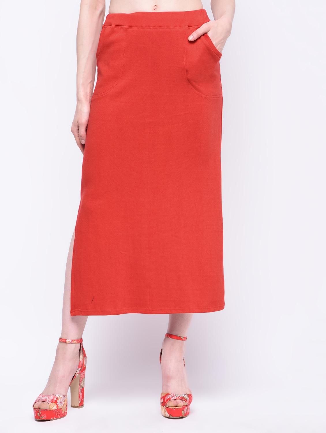 pocket detail straight skirt - 15748325 - Zoom Image - 2