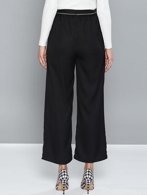 tie-up waist pleated wide leg trouser - 15748361 - Standard Image - 3
