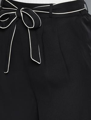 tie-up waist pleated wide leg trouser - 15748361 - Standard Image - 5