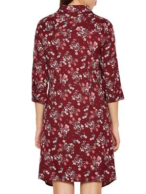 twist detail floral shirt dress - 15748730 - Standard Image - 3