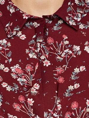 twist detail floral shirt dress - 15748730 - Standard Image - 4