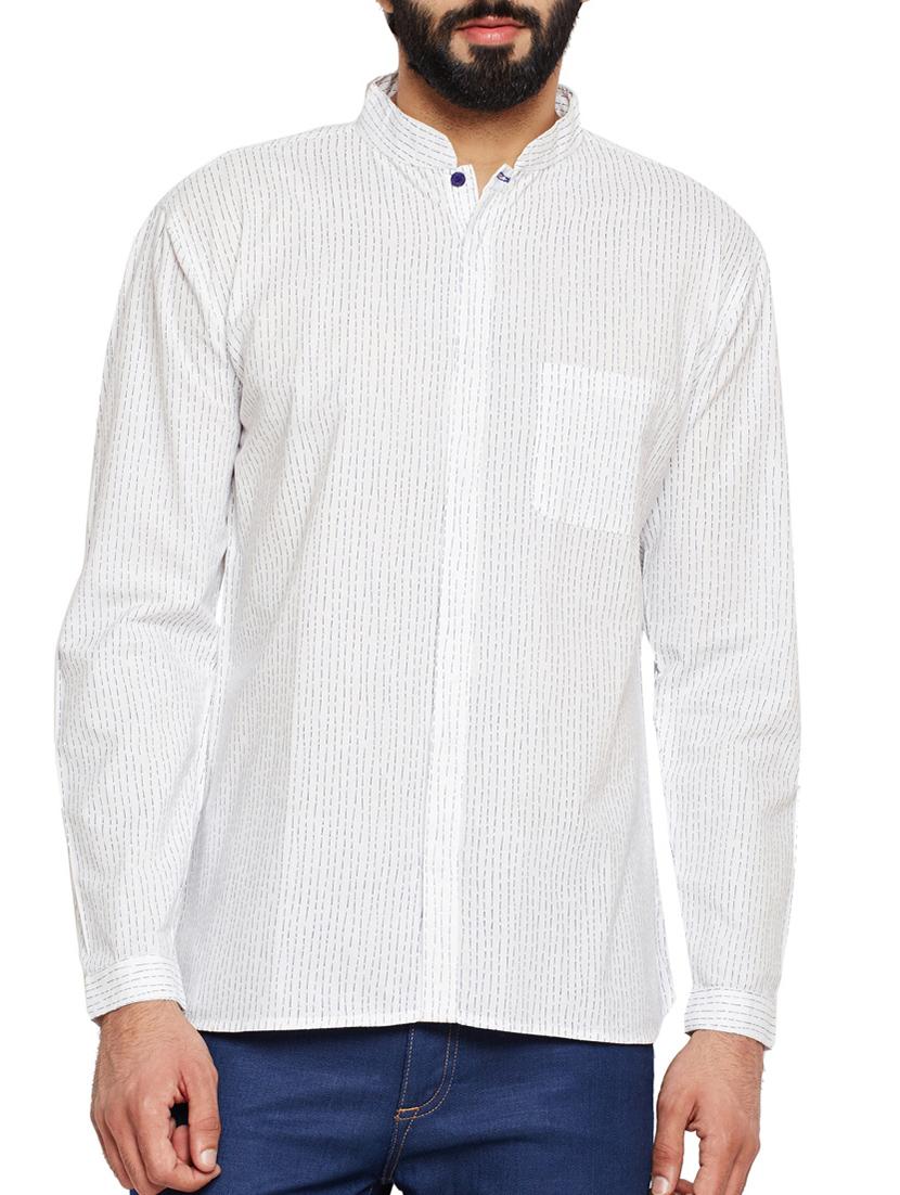 white printed casual shirt - 15748796 - Zoom Image - 1
