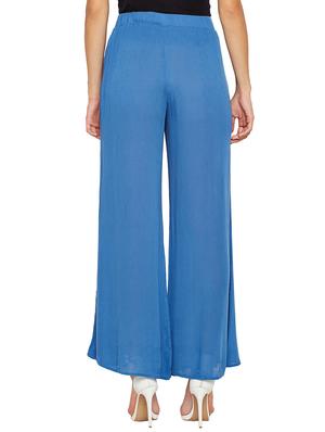 pleat detail flared palazzo - 15748829 - Standard Image - 3