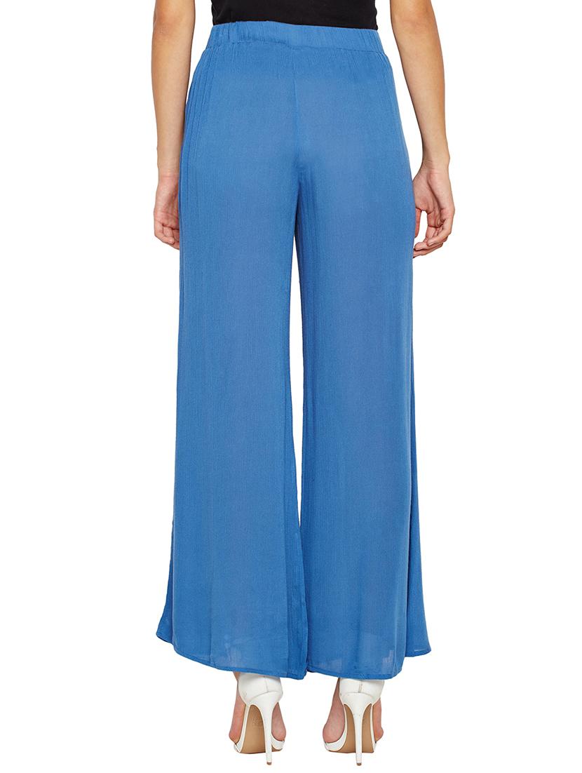 pleat detail flared palazzo - 15748829 - Zoom Image - 3