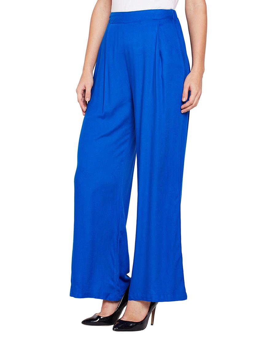elasticated waist flared palazzo - 15748833 - Zoom Image - 2