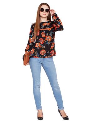 lace insert floral tunic - 15750568 - Standard Image - 4