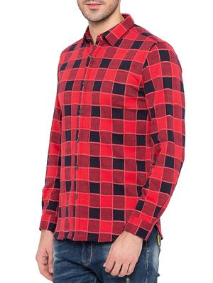red checkered casual shirt - 15750652 - Standard Image - 2