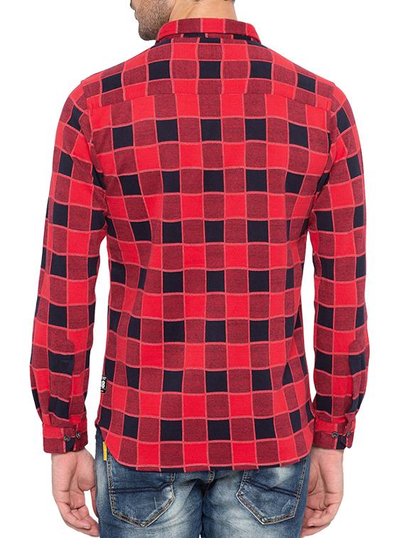 red checkered casual shirt - 15750652 - Zoom Image - 3