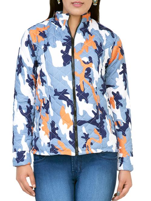 camouflage print quilted jacket - 15751259 - Very Small Image - 1