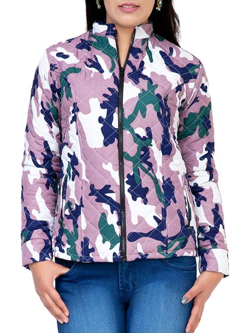 camouflage print quilted jacket - 15751260 - Very Small Image - 1