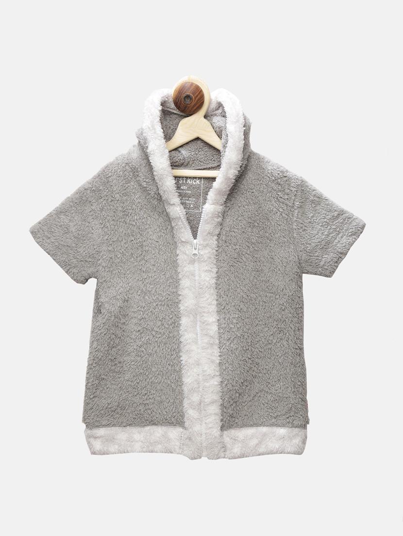 grey fleece sweatshirt - 15751586 - Zoom Image - 1